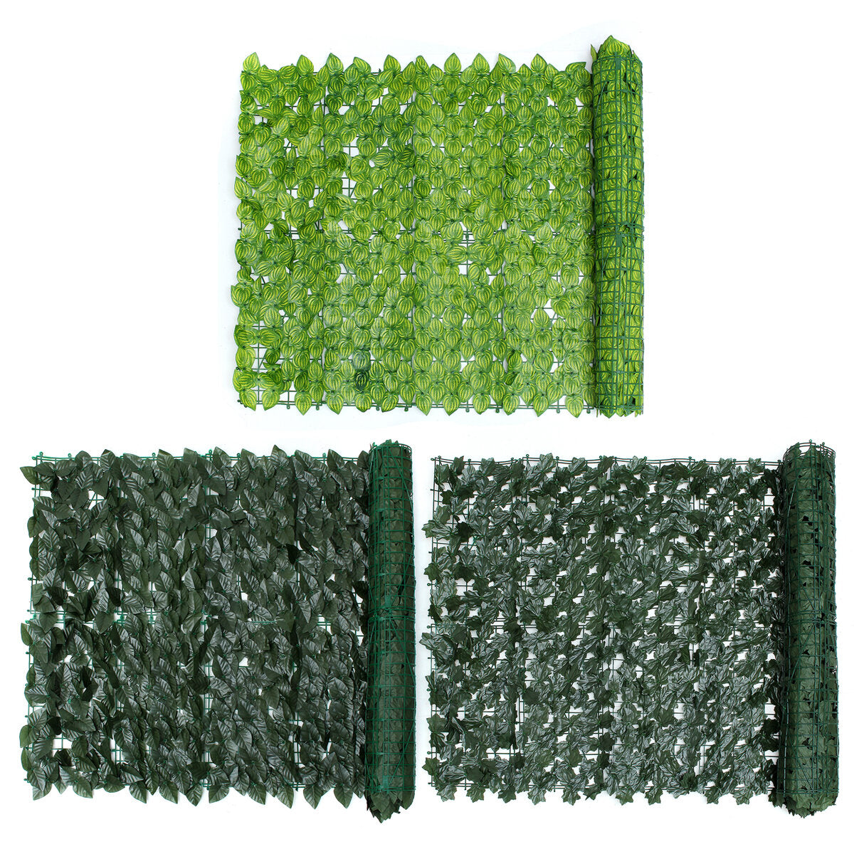 100x300CM Artificial Privacy Fence Screening Roll Garden Artificial Ivy Leaf Hedge Fence For Outdoor Indoor Patio Decoration Yard Garden Fence For Balcony Guardrail Decor