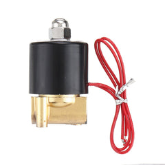 1/4 Brass Electric Solenoid Valve AC 220V/DC 12V/DC 24V Normally Closed Water Air Fuels Valve