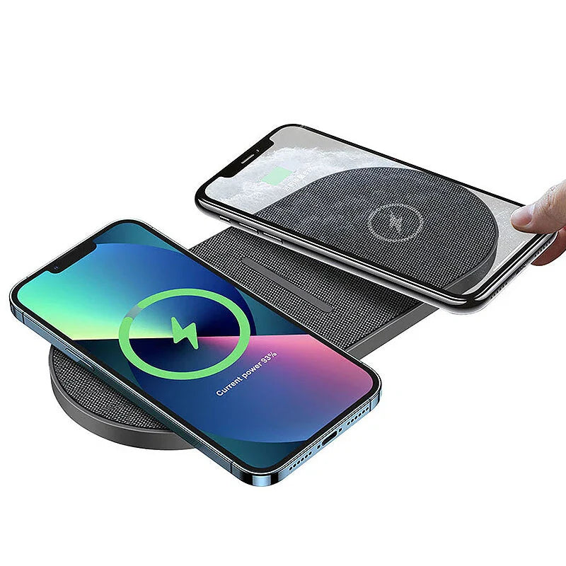 Fast Qi Wireless Charger for iPhone 12-14 Pro/Max & AirPods