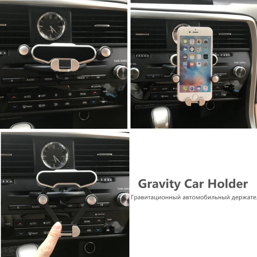 CD Slot Car Phone Holder - Gravity Mount for iPhone, Samsung, Mi & More