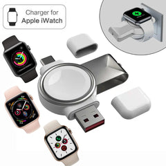 USB-C Portable Wireless Charger for iWatch 8/7/6/SE/5/4 Charging Dock