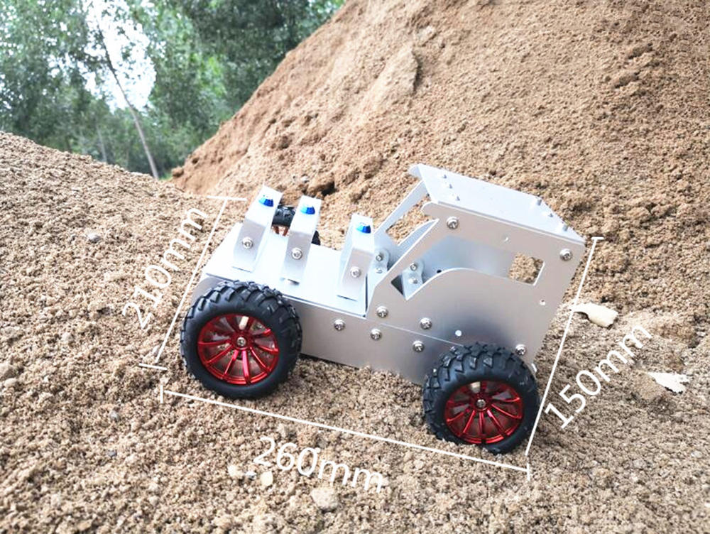 DIY Tractor Aluminous Smart RC Robot Car Chassis Base Kit