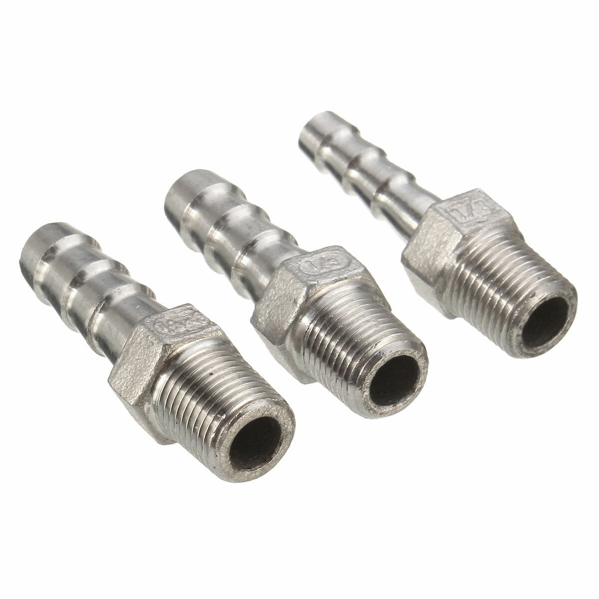 1/8 Inch Stainless Steel Hose Tails Barb Connector BSPT Thread Pipe Adapter