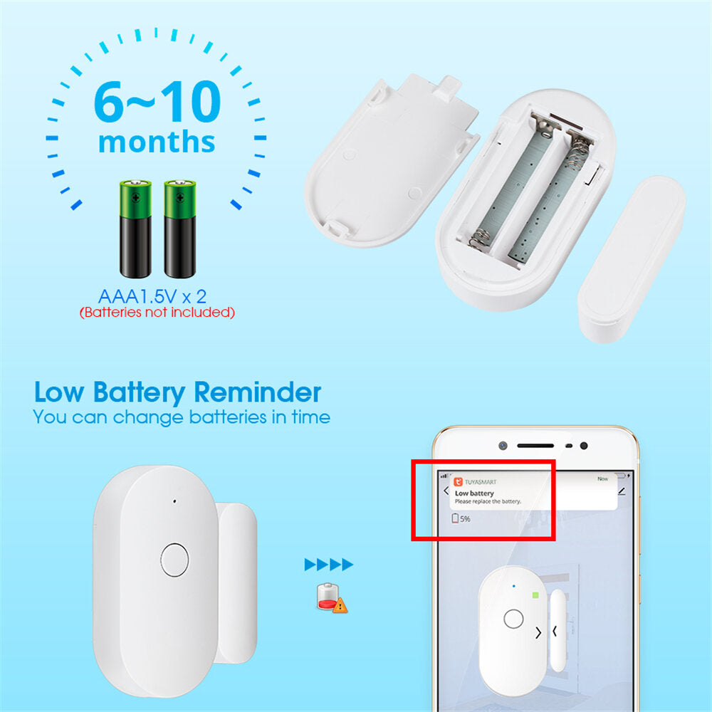 Wifi Door & Window Alarm Sensor For Smart Home Security System
