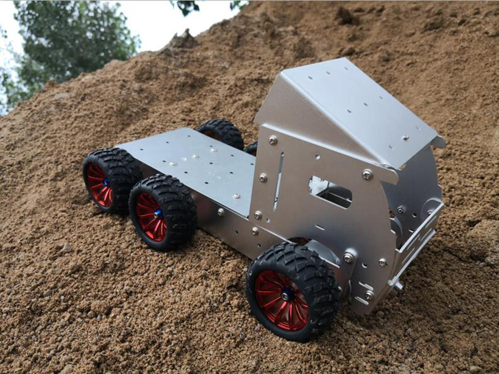 DIY Aluminous Smart RC Robot Car Truck Chassis Base With Motor