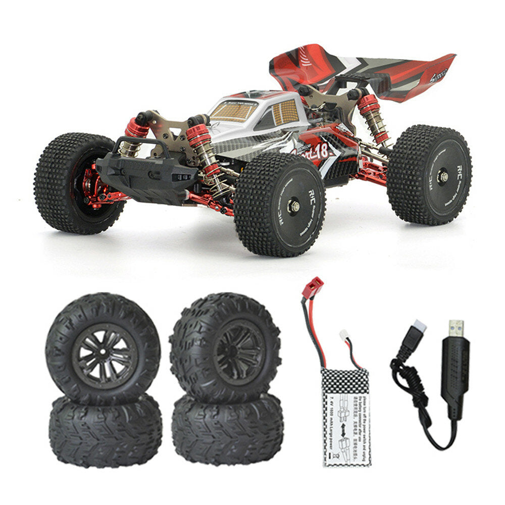 1/14 2.4G 4WD 60km/h Brushless RC Car Full Proportional Upgraded Metal Vehicles Models