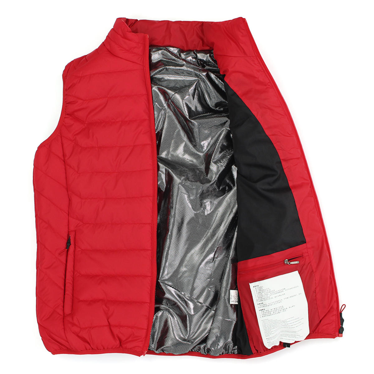 Red Unisex USB Heating Vest Smart Winter Body Warmer Outdoor Racing Jacket Heater