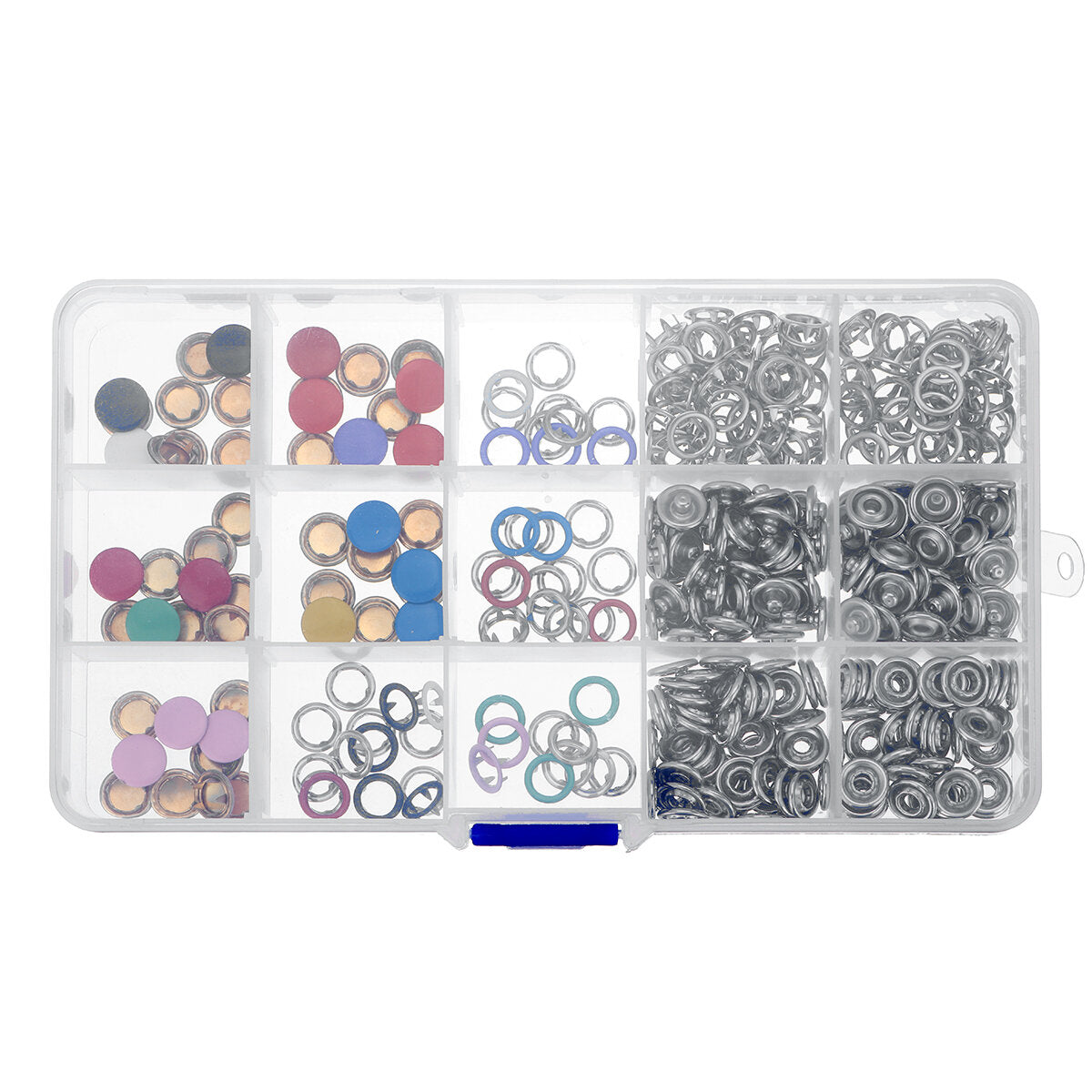 100/200 Sets DIY Press Studs Tools Kit Assorted Colors Snap Metal Sewing Buttons