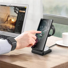 3 in 1 Wireless Charger Stand for Samsung S23 Ultra/S22/Note, Galaxy Watch, Buds