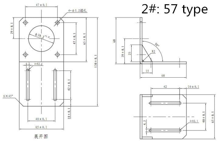 Stepper Motor Mounting Bracket L Motor Bracket for Nema 17/23 Stepper Motor