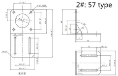 42/57 Stepper Motor Mounting Bracket L Motor Bracket for Nema 17/23 Stepper Motor