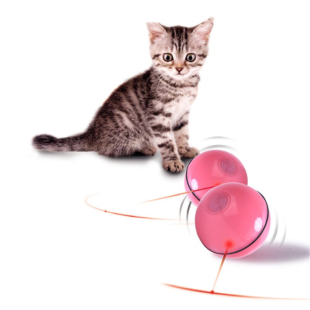 Cat Toy USB Cat Laser Toy Pet Supplies LED Flash Rolling Ball Cat Toy Glowing Ball for Pet Cat Toy