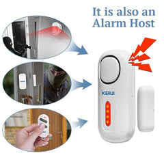 Wireless Door Window Entry Security Burglar Sensor Alarm PIR Magnetic Smart Home Garage System Remote Control