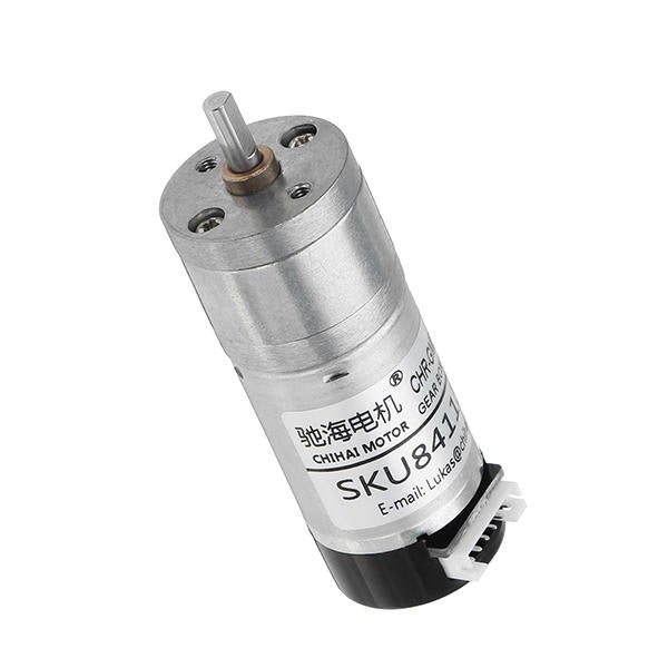 DC12V 350rpm Encoder Motor DC Gear Motor with Cover