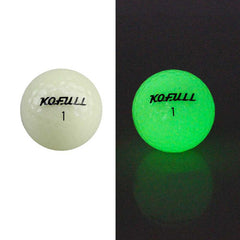 6 Pcs Luminous Golf Balls Lasting Bright Night Golf Balls with Mini LED Flashlight Team Sport