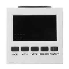 LED Digital Alarm Clock Temperature Humidity Weather Color Display With Backlit