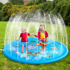 100CM Inflatable Children's Lawn Splash Sprinkler Mat Play Pad with PVC Material for Outdoor