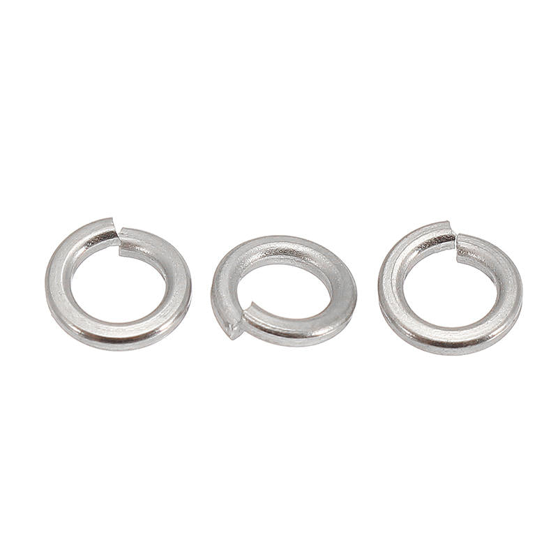 100Pcs M3 304 Stainless Steel Split Lock Washers Spring Washers