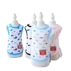 Cartoon Dot Cotton Dog Vest T-Shirts Pet Products Clothes For Dog Pet Dog Clothing Pet T-shirt