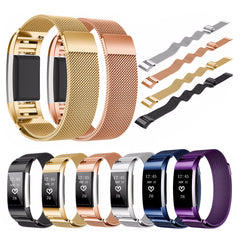 Replacement Magnetic Stainless Steel Wristband Strap For Fitbit Charge 2 Tracker