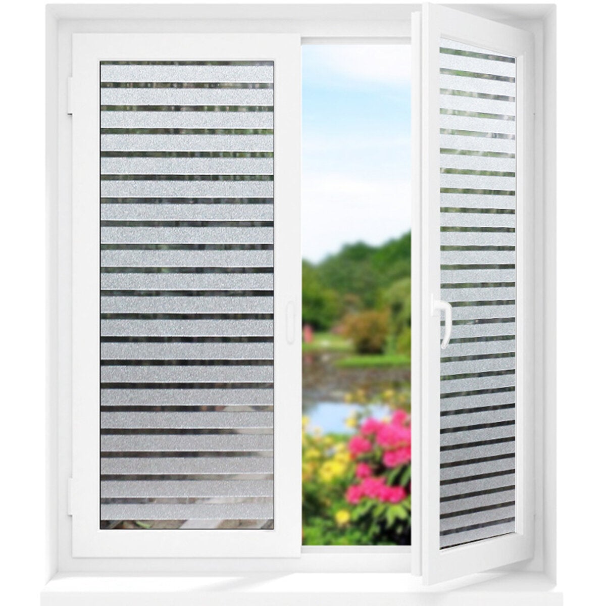 Frosted Privacy Glass Film Cling Anti-UV Cover Door Window Sticker Home Decorations