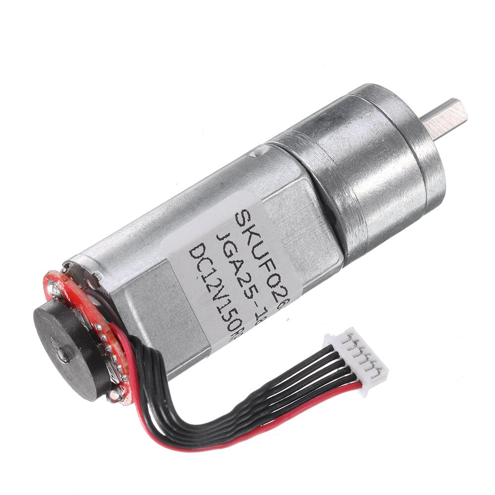 DC 12V 150rpm Gear Reduction Motor with Encoder Speed Dial Reducer Motor