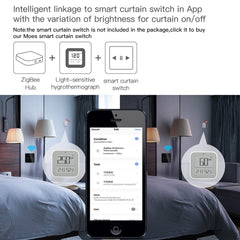 LCD Display Intelligent Battery Powered Light Sensing Temperature and Humidity Sensor