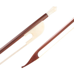 Baroque Style 4/4 Brazilwood Violin Bow W/Ivory Like Frog White Horsehair Light And Artful