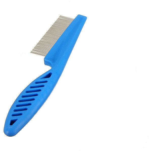 Pet Hair Grooming Comb Flea Shedding Brush Puppy Dog Stainless Pin Cat Supplies Cleaning