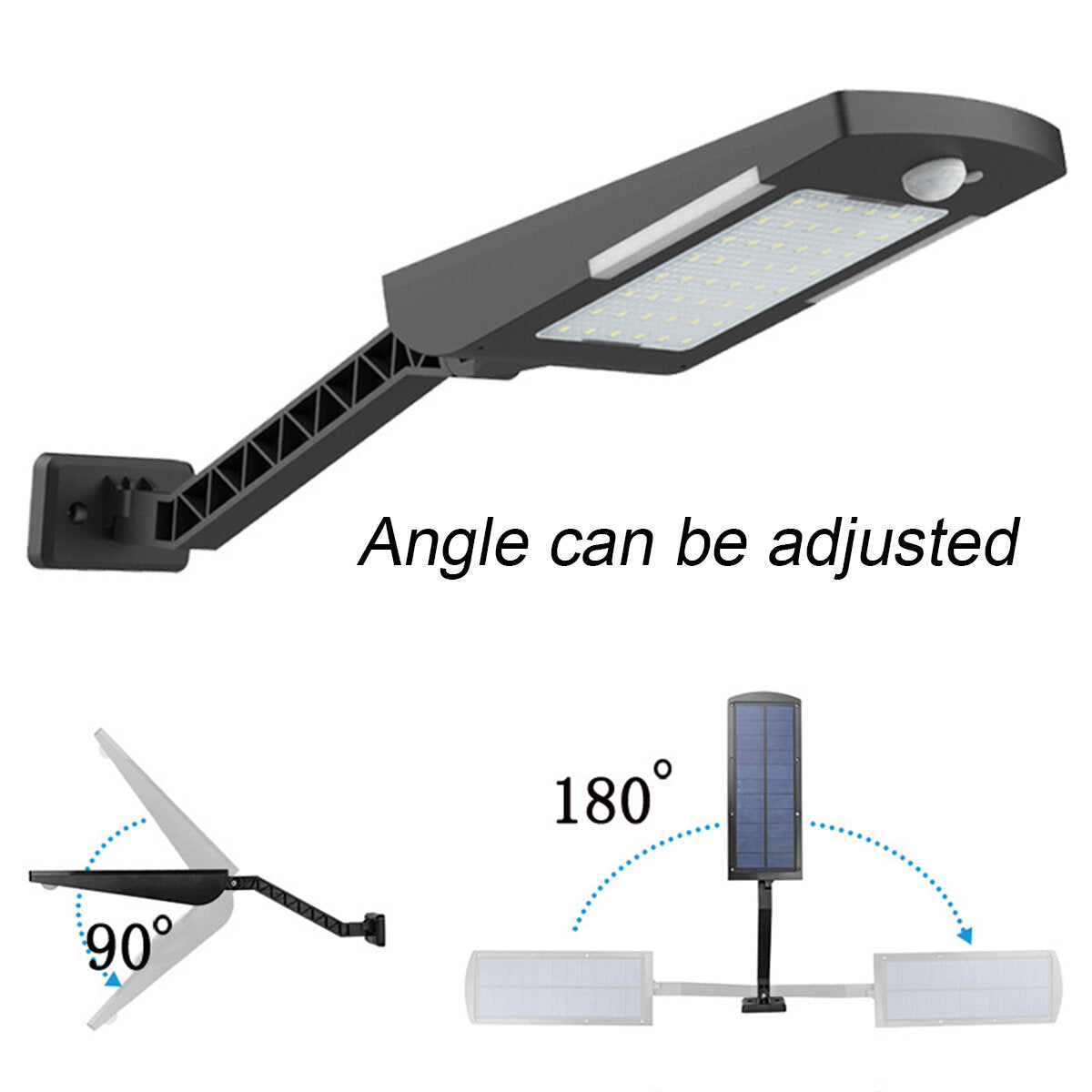 54 LED Solar PIR Sensor Light Outdoor Security Lamp for Home Wall Street