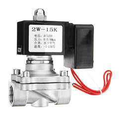 1/2" AC220V Normally Closed Stainless Steel Energy Saving Electric Solenoid Valve Direct Motion