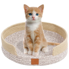 Natural Cotton Pet Cat Cave Beds House For Cats Small Pets Scratching Bed