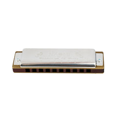 Blues Harmonica Mouth Organ 10 Hole C Key Brass Reeds Diatonic Sandalwood Harmonica Solo Performance