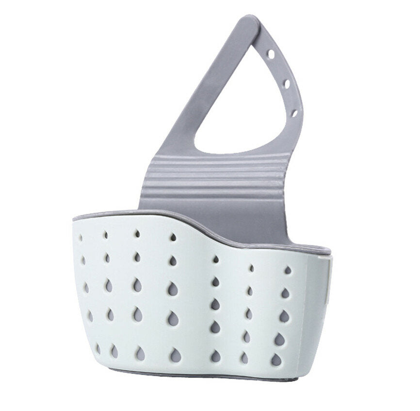 Kitchen Sponge Drain Holder Suction Cup Sink Shelf Soap Sucker Storage Rack Basket Wash Cloth