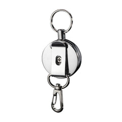 4cm Full Metal Tool Belt Retractable Key Ring Pull Chain Clip With Hook