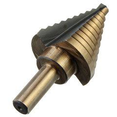 1/4 to 1-3/8 Inch HSS Cobalt Step Drill Bit Universal Shank Multiple Hole