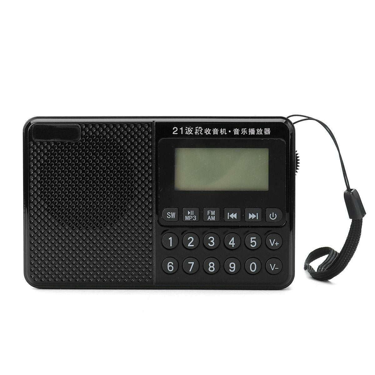 Portable FM AM SW 21 Bands DSP Digital Radio USB TF Card MP3 Music Player Speaker With Telescopic Antenna