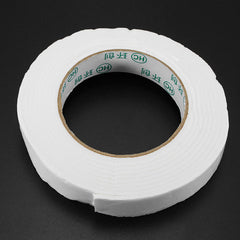 3m Long White PE Foam Double Sided Tape Strong Adhesive Sponge Mounting Tape 3 Widths