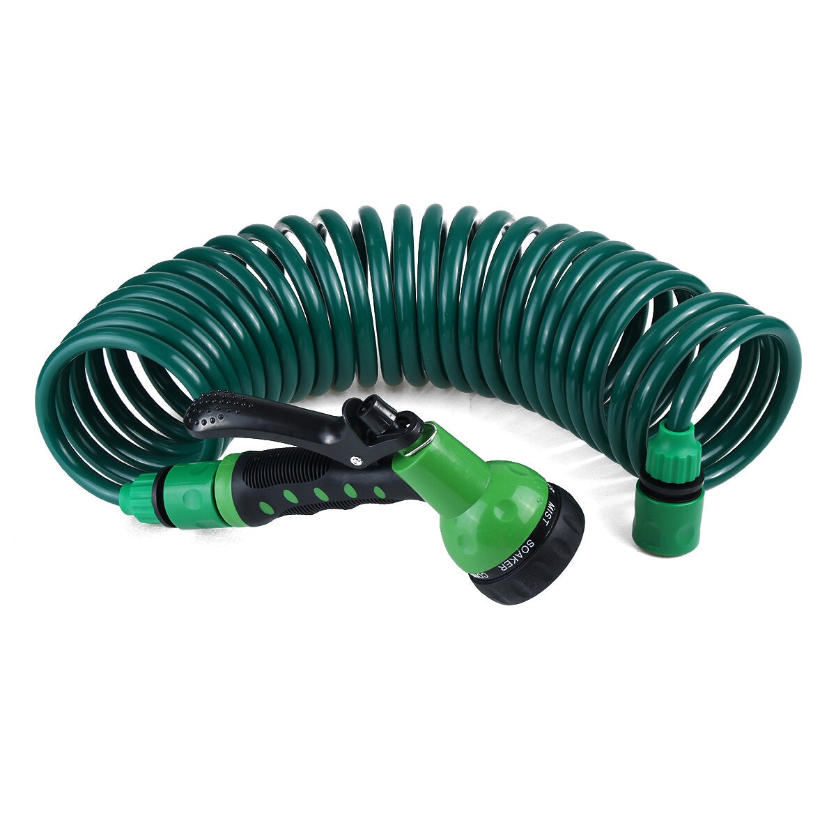 7.5M 15M 30M Retractable Coil Garden Hose Pipe Expandable Reel Spray Hose Tap Connector