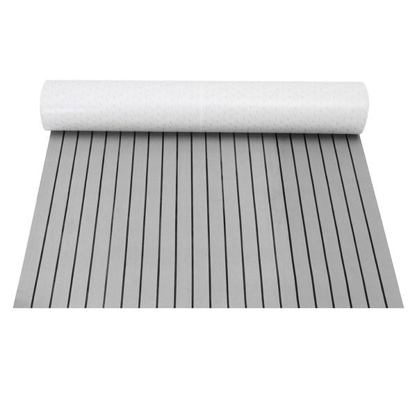 120x240cm Grey and Black EVA Foam Faux Teak Sheet Boat Yacht Synthetic Teak Decking Pad