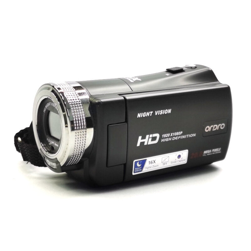 IR Night Vision HD 1080P 16X Digital Video Camera DV Camcorder for Vlog Video Home Photography