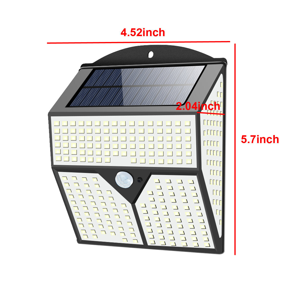 318LED Solar Light Infrared Motion Sensor Garden Security Wall Lamp for Outdoor Yard Patio