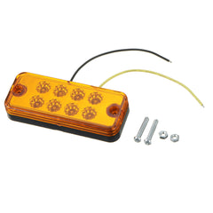 12V 24V Traffic Light Grille LED Warning Light Truck Trailers Amber Color Lamp