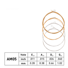 AM05 Mandolin Strings Set 0.011-0.040 Coated Copper Alloy Wound Plated Steel 4 Strings