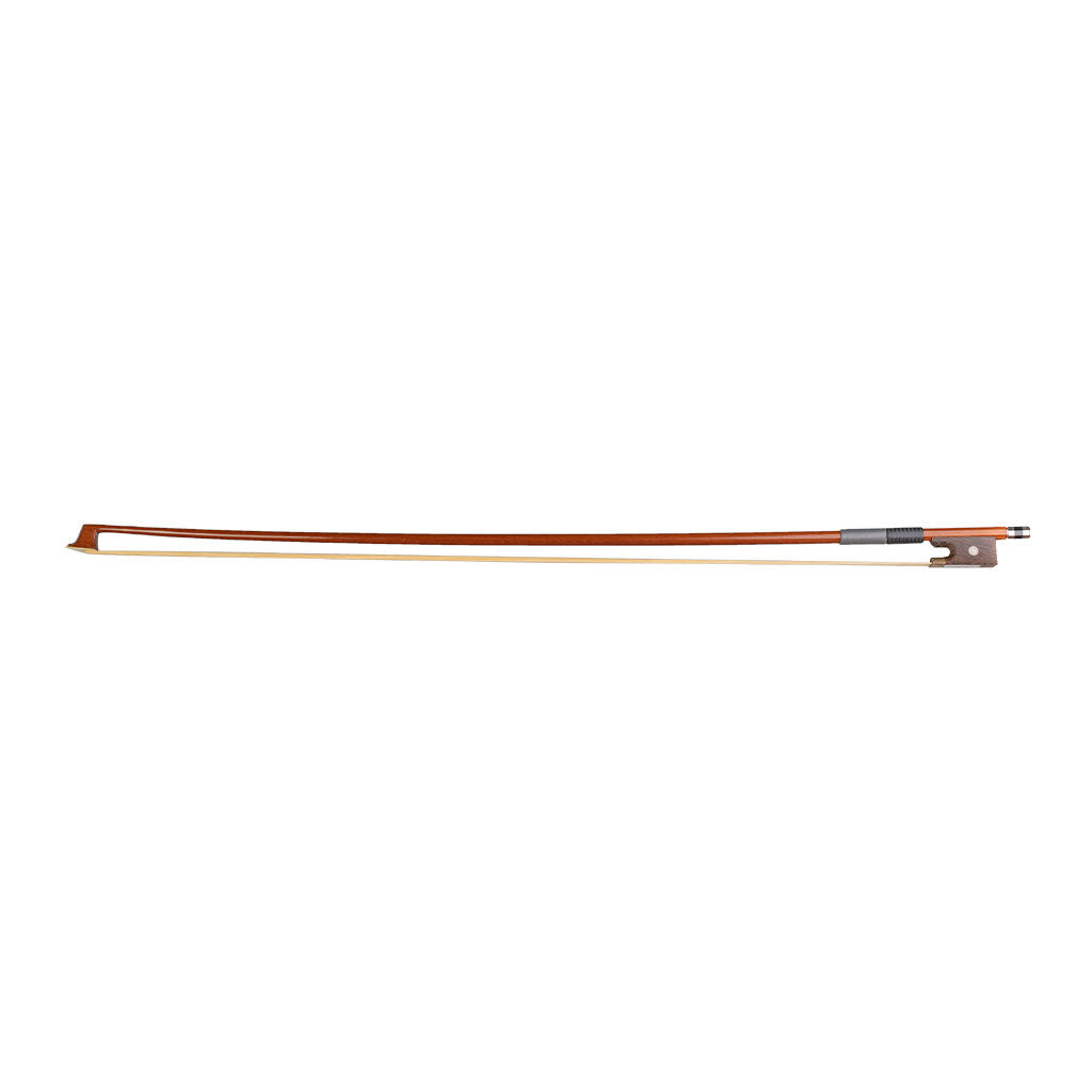 1/8 Size Brazilwood Violin/Fiddle Bow Round Stick W/ Plastic Grip White Horsehair Well Balance