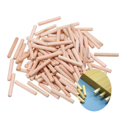 100pcs 6/8/10mm Round Wood Tenon Wooden Dowel for Woodworking