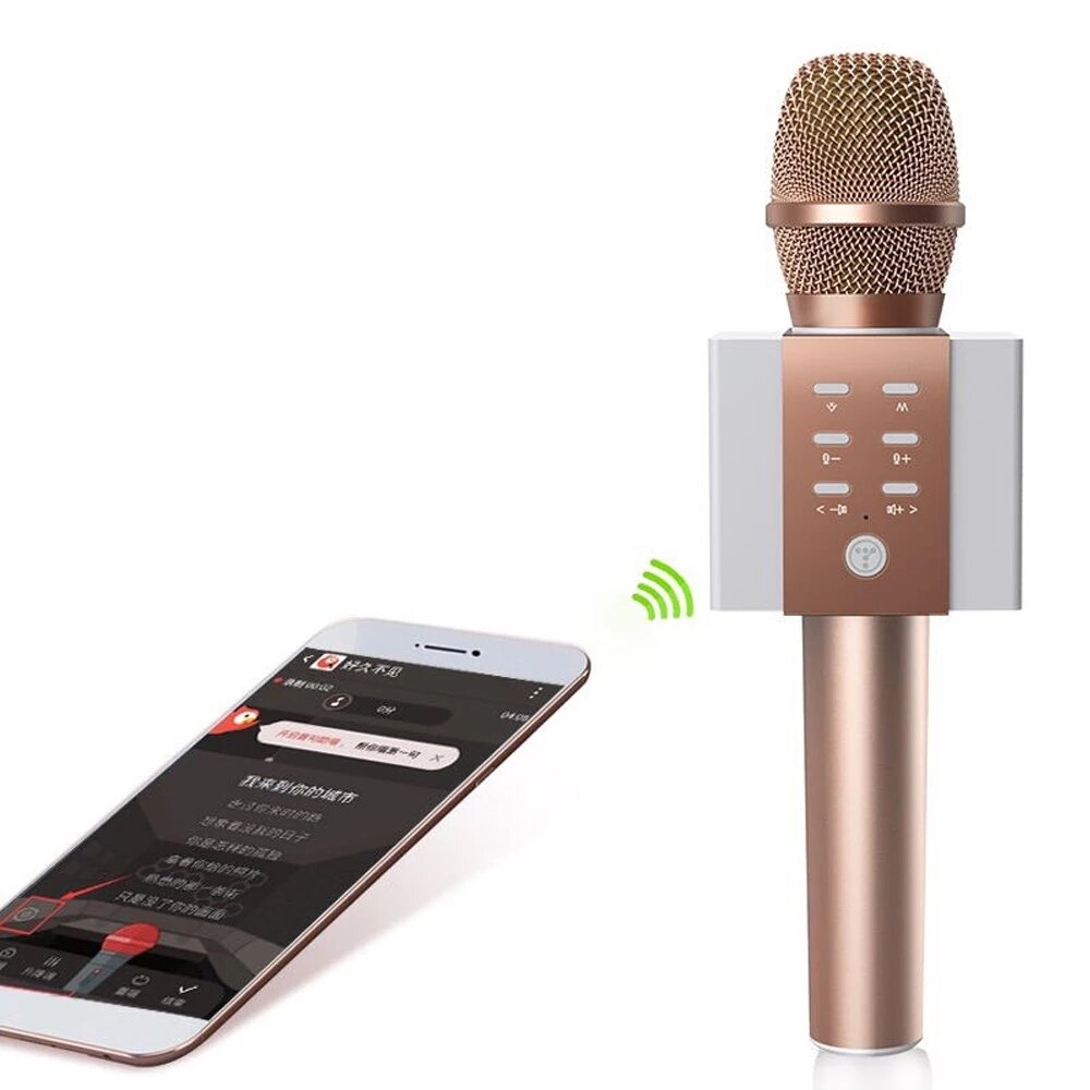 bluetooth Microphone Wireless Mic KTV Karaoke Singing Recording Portable Player for iOS Android Tablet PC
