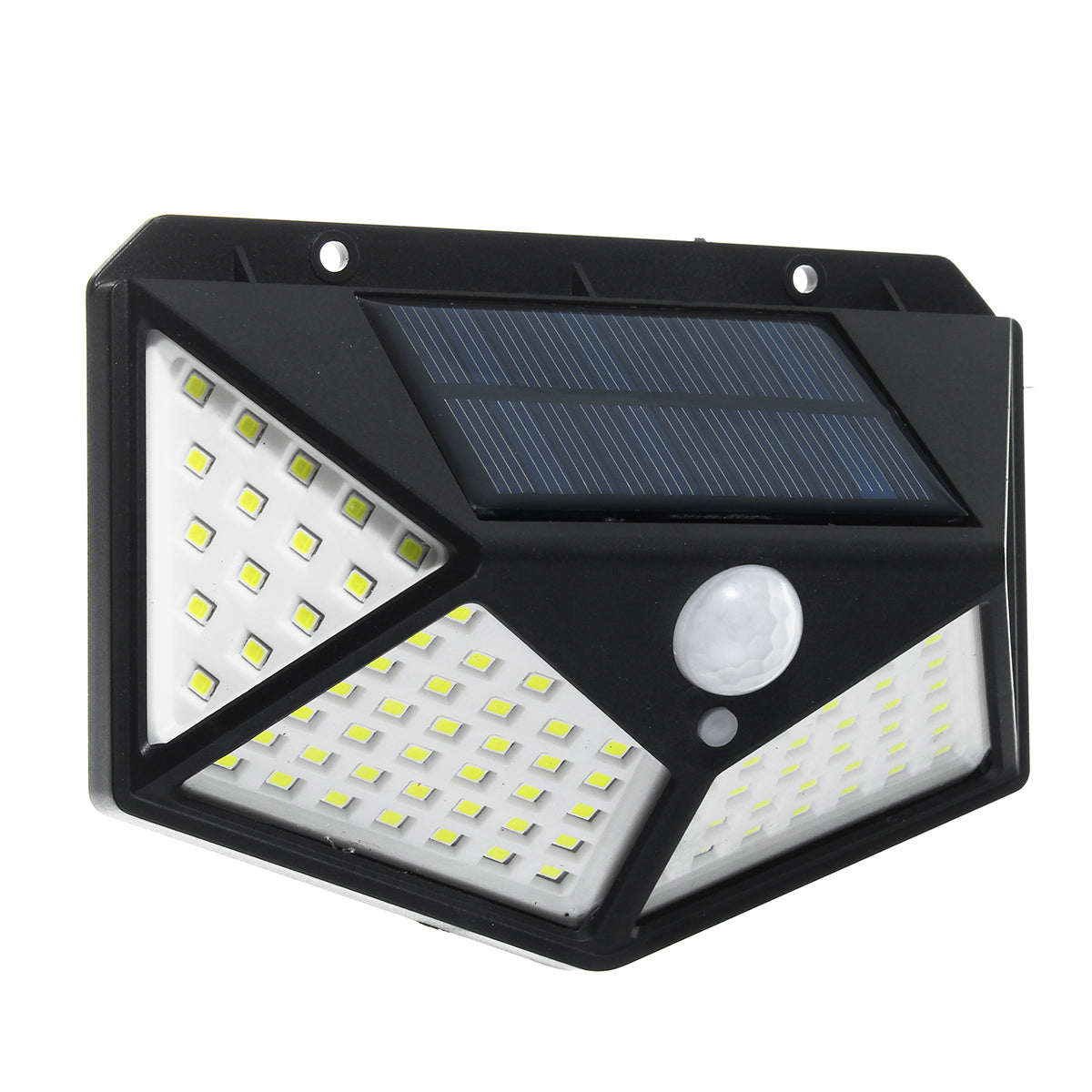 2/4Pcs 100 LED Solar Power Waterproof PIR Motion Sensor Solar Light Outdoor Garden Lamp