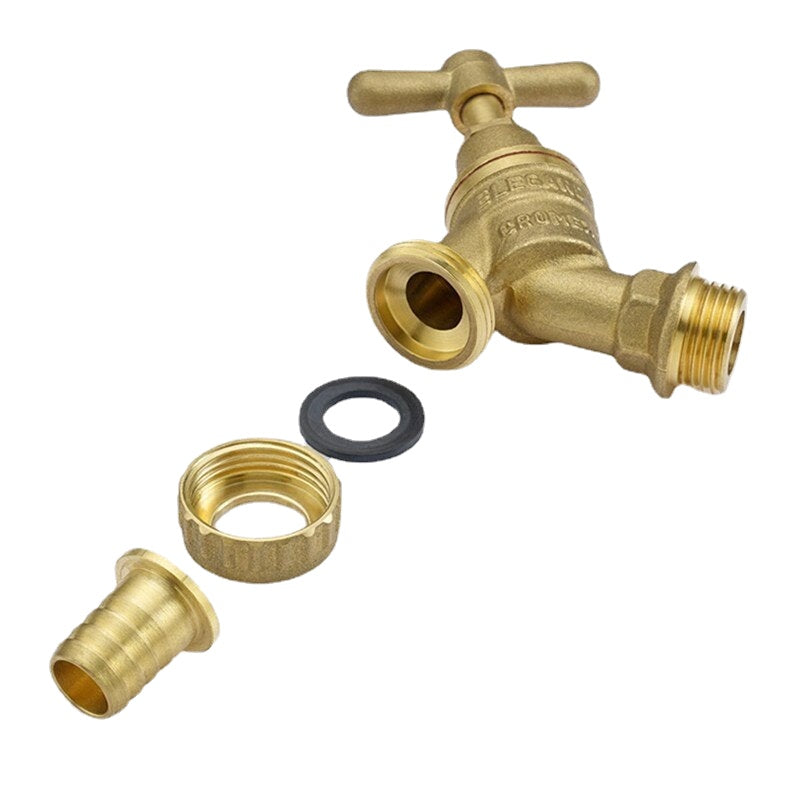 1/2 Inch Brass Slow-closing Faucet Ton Barrel Joint Accessories Outlet Water Tap Valve For Garden Irrigation