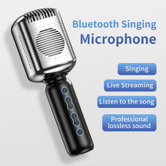 Wireless Retro bluetooth Microphone Handheld Karaoke Mic Speaker Music Player Singing Dynamic Cardioid Classic
